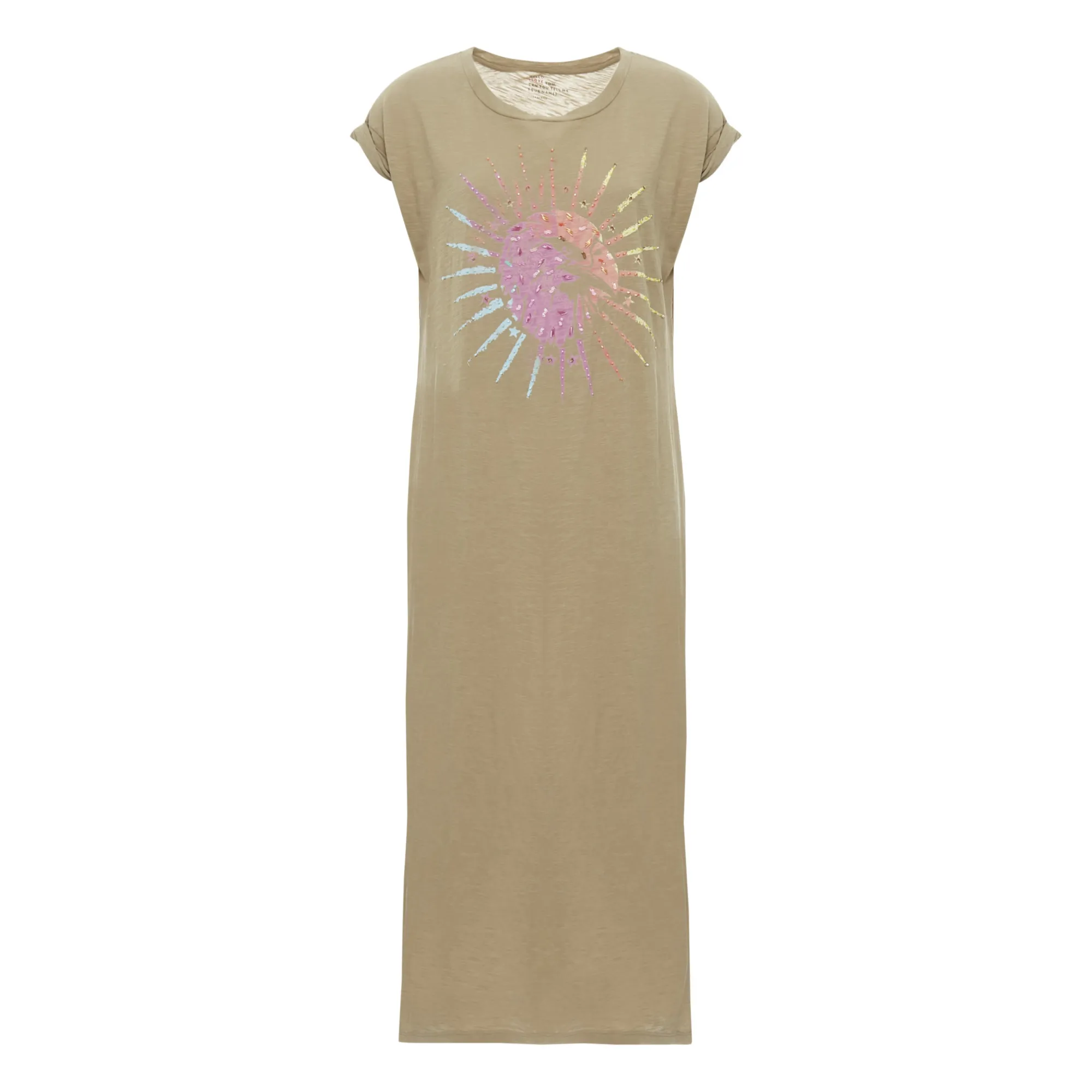 Leon & Harper Khaki Reenday Eagle Organic Cotton Dress