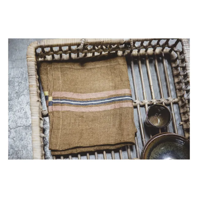 Serviette Virginia | Haselnussbraun