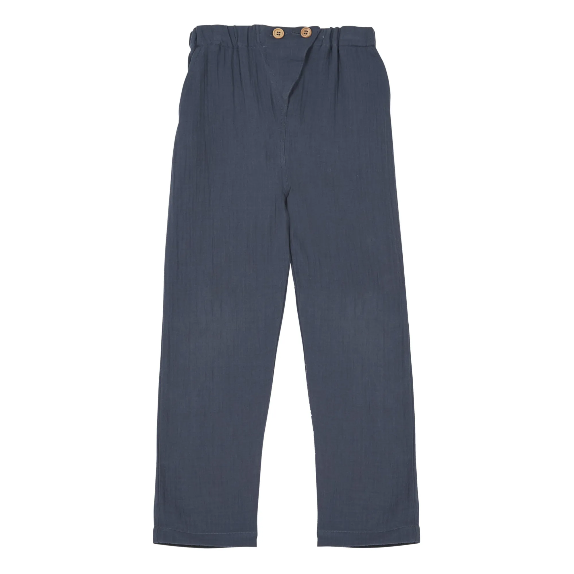 Marlot Paris Navy Blue Marlito Cotton Muslin Trousers