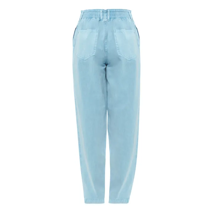 Jeans Paperbag Colin | Azzurro- Immagine del prodotto n°4