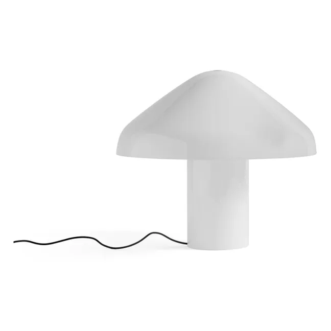 Lampe à poser Pao en verre opale | Blanc
