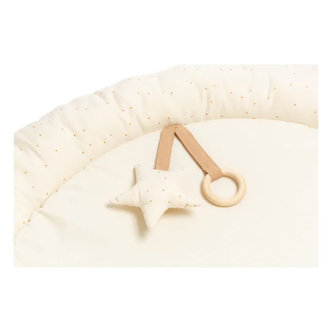 Organic Cotton Growing Green Early Learning Play Mat D100cm | Cream