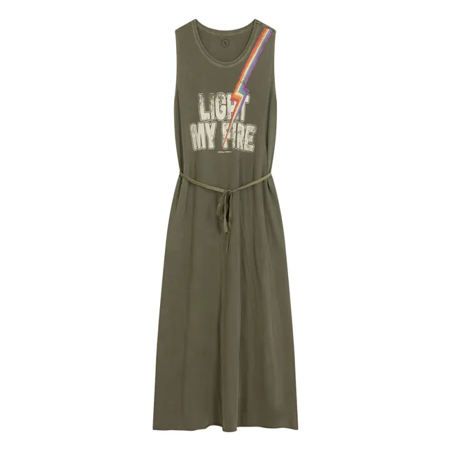 Robe Regisse Fire Coton Bio | Vert kaki