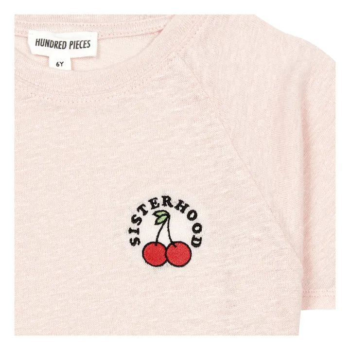 Camiseta de lino | Rosa Viejo- Imagen del producto n°1