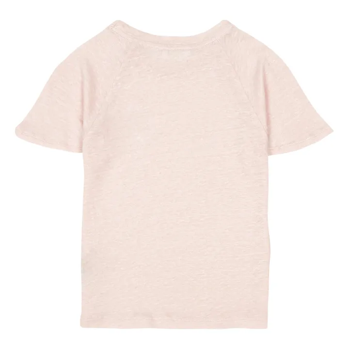 Camiseta de lino | Rosa Viejo- Imagen del producto n°2