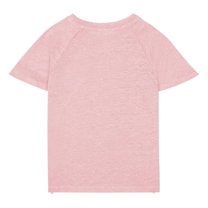 T-shirt Lin | Rose bonbon- Image produit n°2