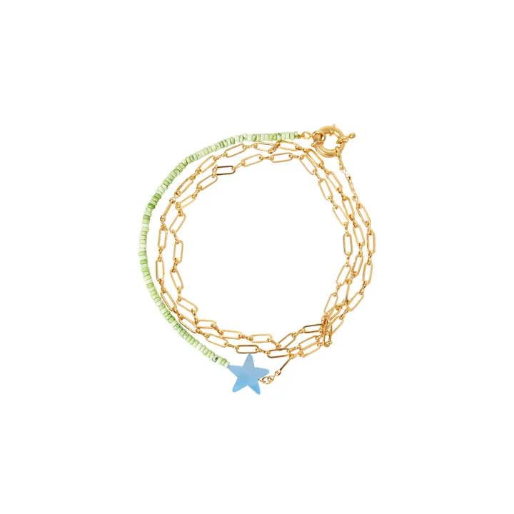 Collar Cadena Estrella | Azul- Imagen del producto n°0