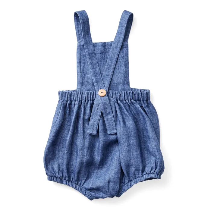 Soor Ploom - Oona Striped Linen Romper - Blue | Smallable 