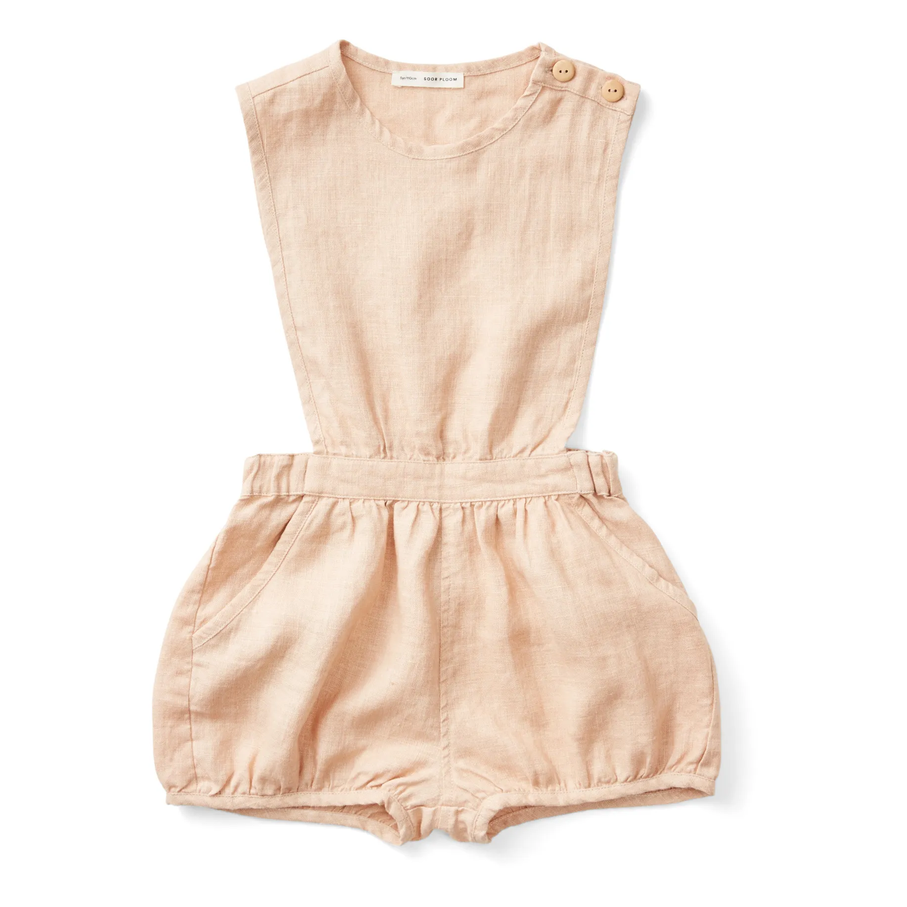 Fernanda Linen Jumpsuit  | Peach- Product image n°0