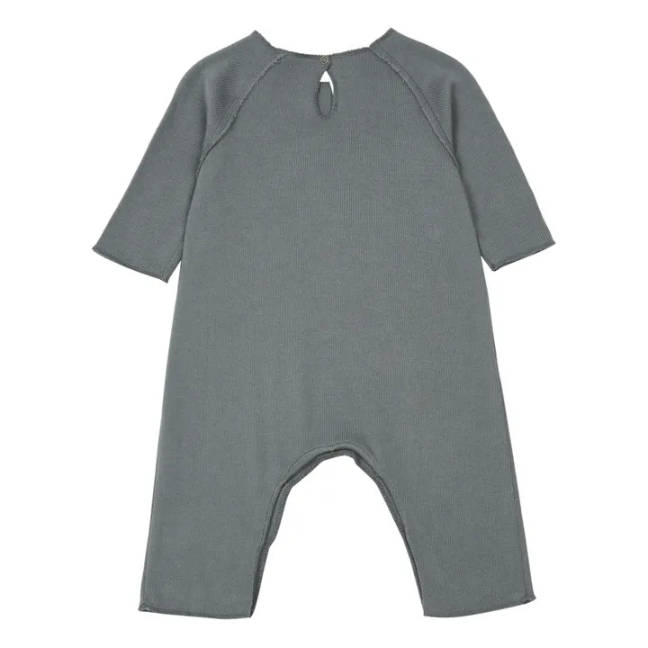 Knit Jumpsuit  | Grey- Product image n°1