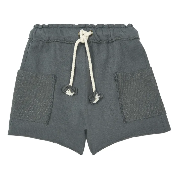 Lurex Fleece Pocket Shorts  | Grey- Product image n°0