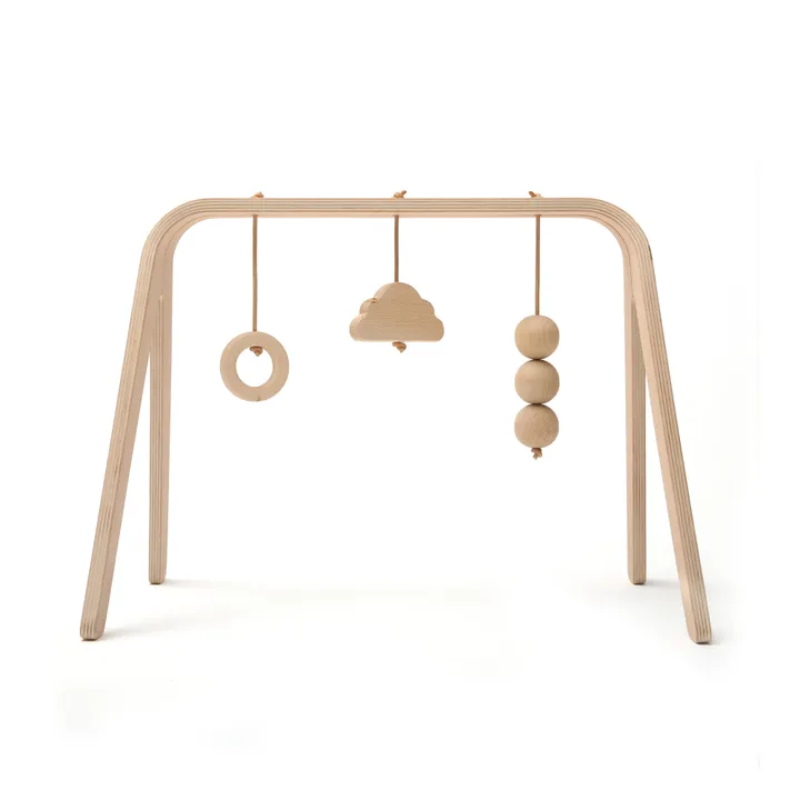 Arche d'éveil Naho en bois et ses 3 suspensions- Image produit n°0