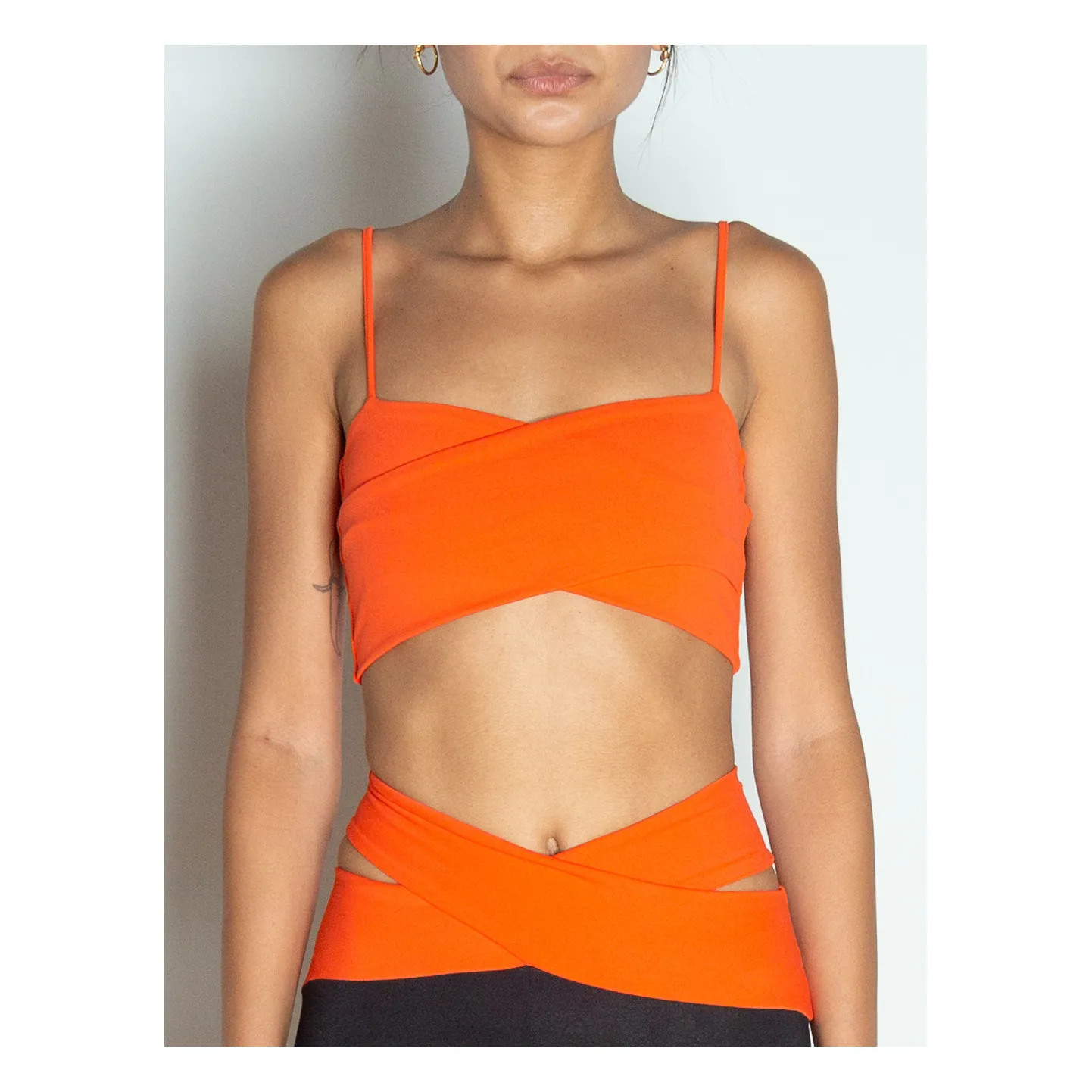 Live The Process Orange Orion Crop Top