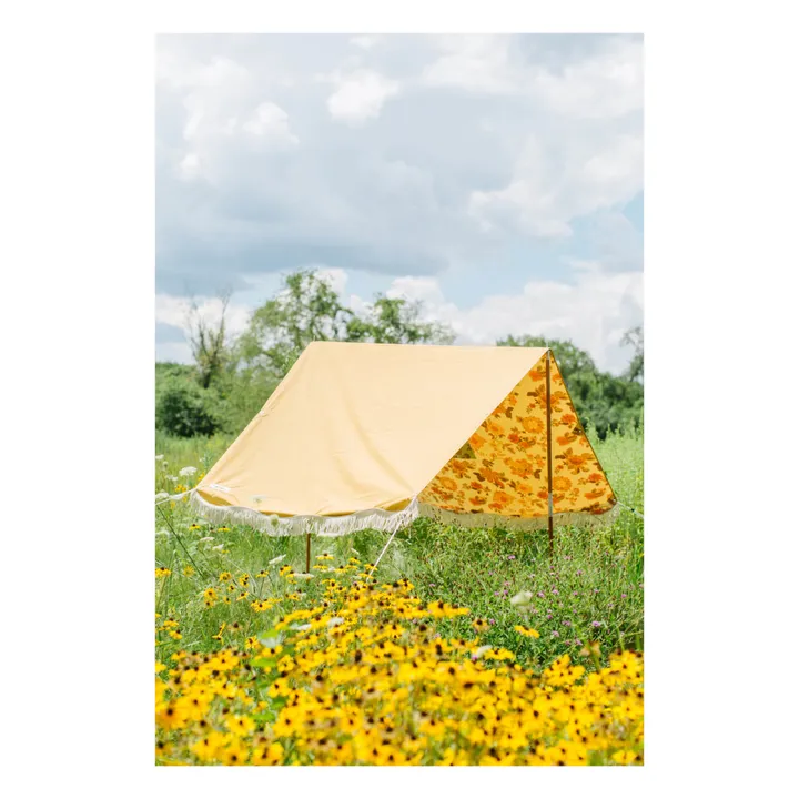Premium Fringe Beach Tent | Yellow- Product image n°1