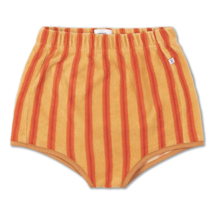 Mini Shorts a righe | Arancione- Immagine del prodotto n°0