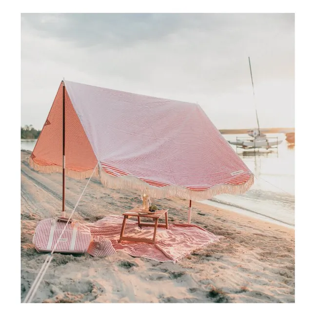 Beach Towel with Parasol Hole | Pink