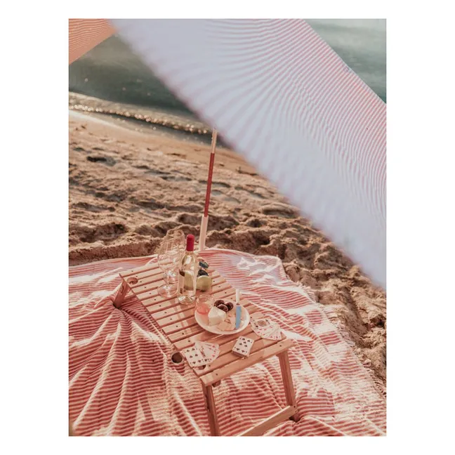 Toalla de playa con agujero | Rosa