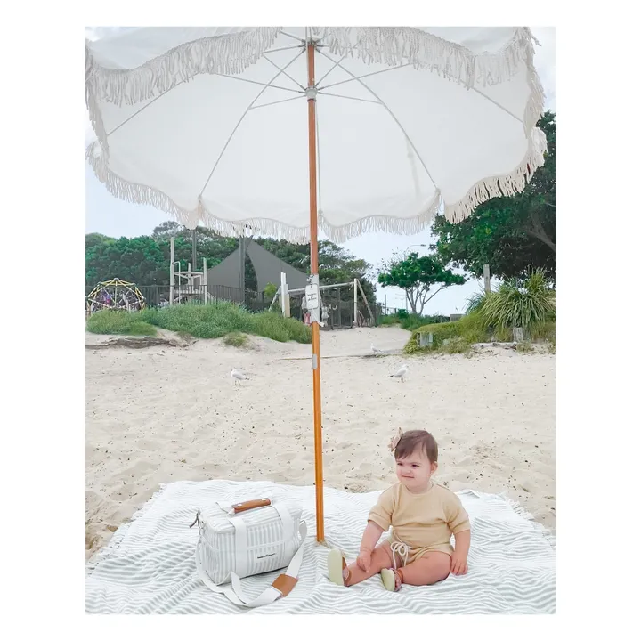 Toalla de playa con agujero | Salvia- Imagen del producto n°1