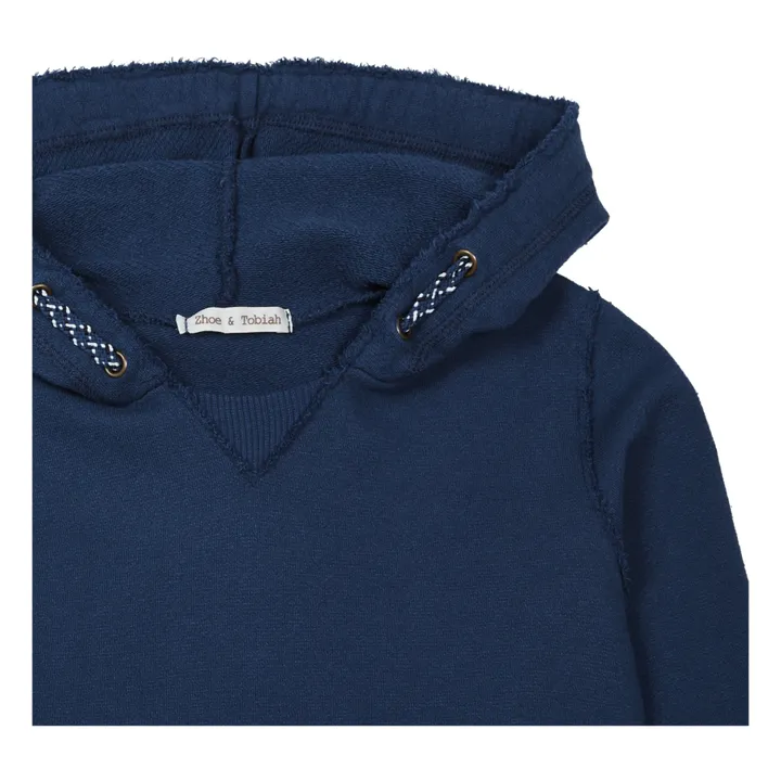 Hooded Sweatshirt  | Navy blue- Product image n°1