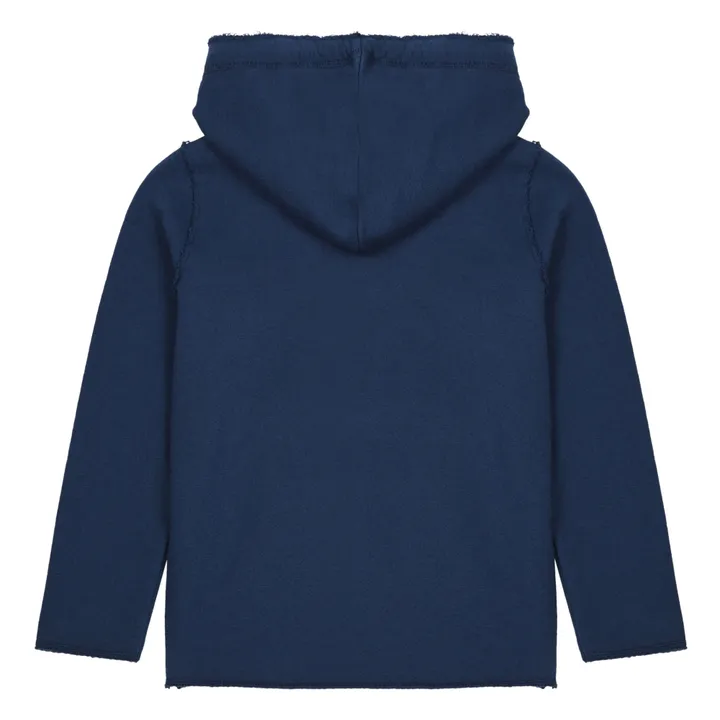 Hooded Sweatshirt  | Navy blue- Product image n°2
