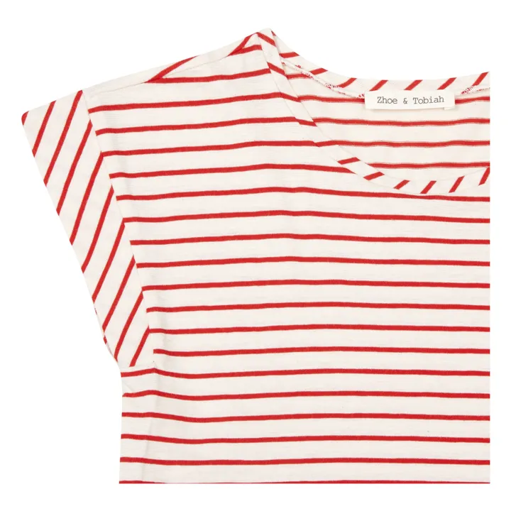 Camiseta a rayas | Rojo- Imagen del producto n°1