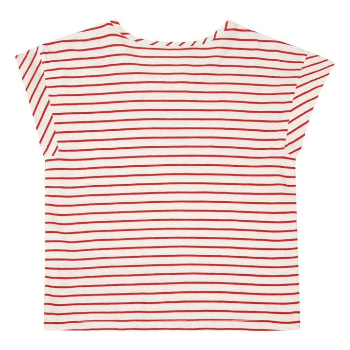 Camiseta a rayas | Rojo- Imagen del producto n°2