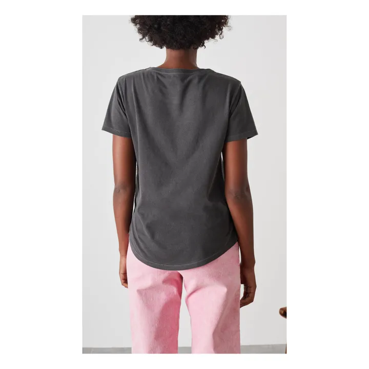 Camiseta Toro Rock algodón orgánico | Gris Antracita- Imagen del producto n°2