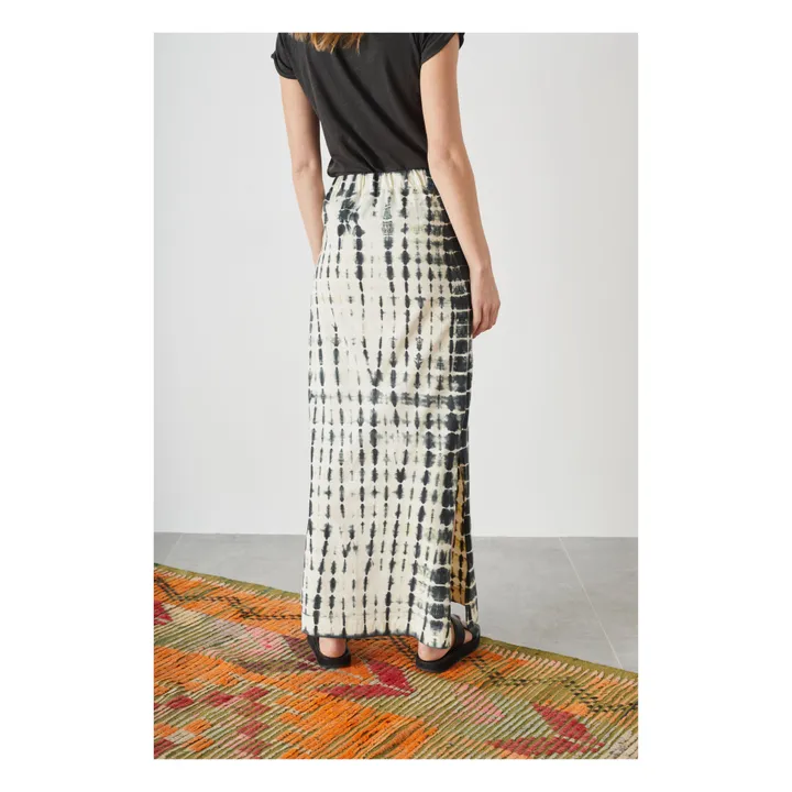 Happy Tie-dye Organic Cotton Skirt  | Carbon- Product image n°2
