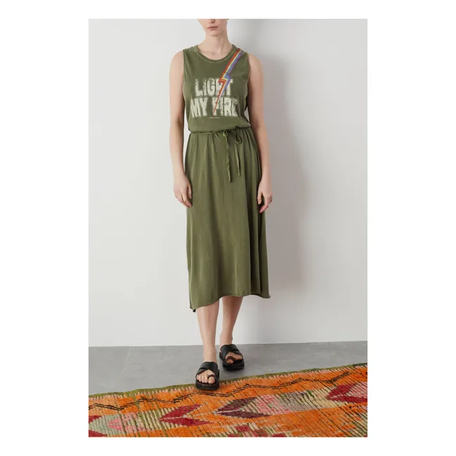 Robe Regisse Fire Coton Bio | Vert kaki