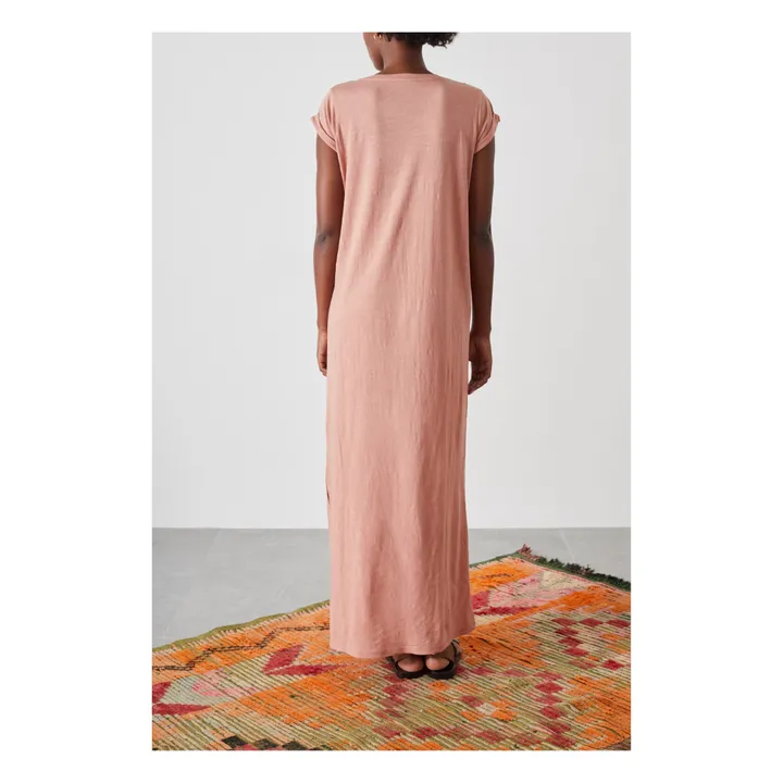 Vestido Reinou Palm algodón orgánico | Rosa- Imagen del producto n°2