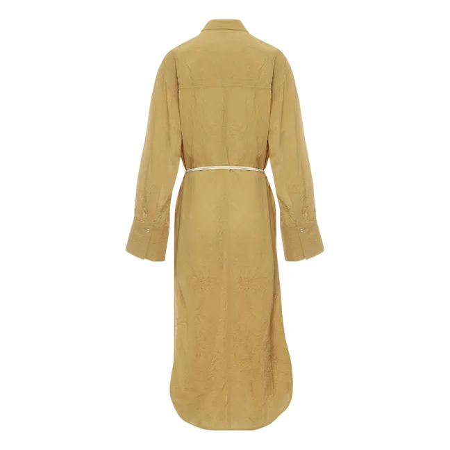 Robe Chemise Fruma Effet Froissé | Camel
