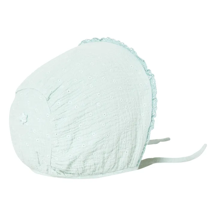 Sombrero Bordado Suizo | Verde agua- Imagen del producto n°0