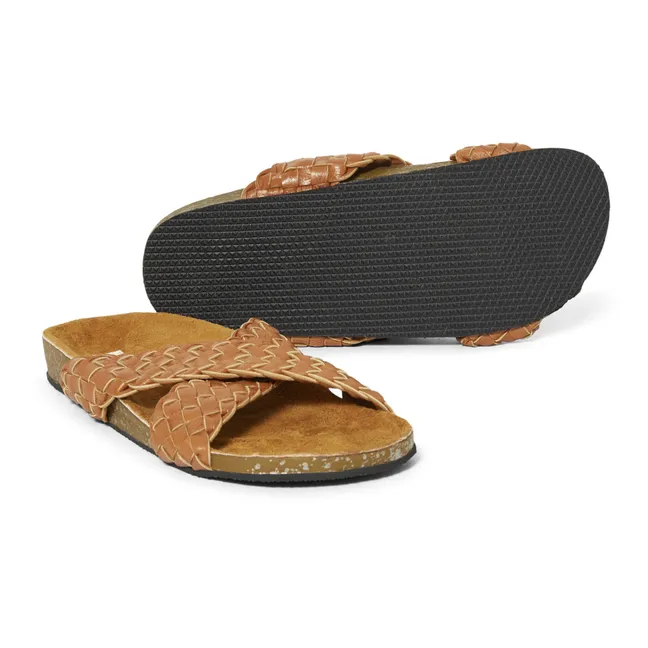Braided Stockholm Sandals - Women's Collection  | Camel