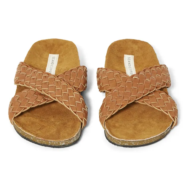 Braided Stockholm Sandals - Women's Collection  | Camel