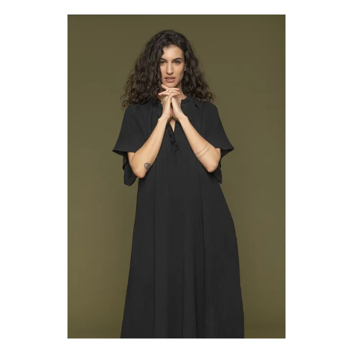 Kleid Alexandre Baumwolle | Schwarz- Produktbild Nr. 2