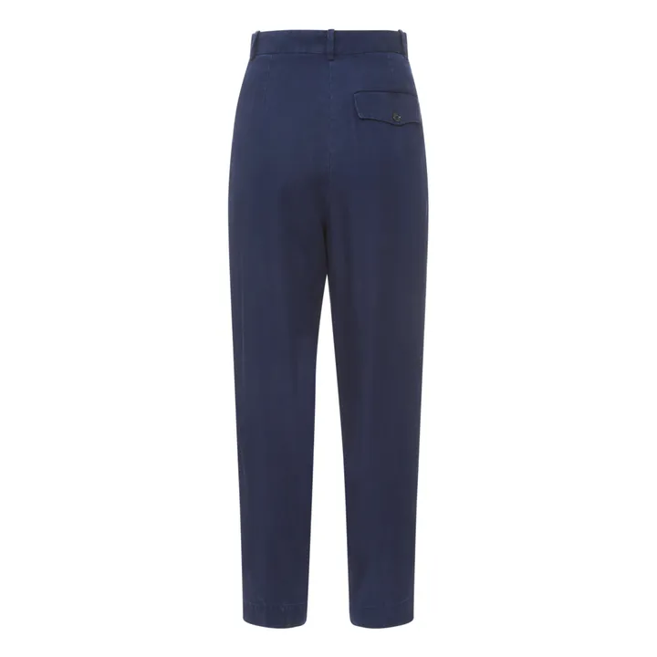 Hondo Pleated Trousers | Indigo blue- Product image n°5