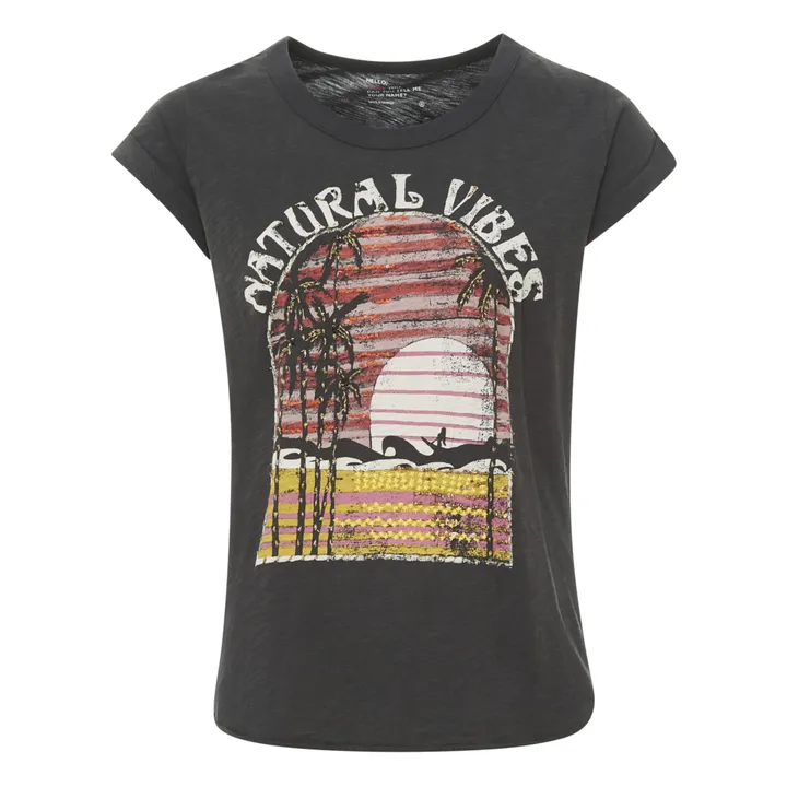 T-Shirt Tova Vibes aus Bio-Baumwolle | Kohle- Produktbild Nr. 0