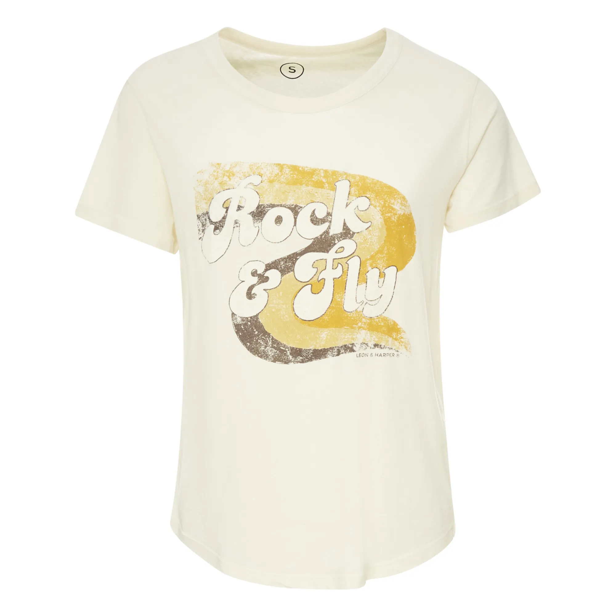 Leon & Harper Ecru Toro Fly Organic Cotton T-Shirt
