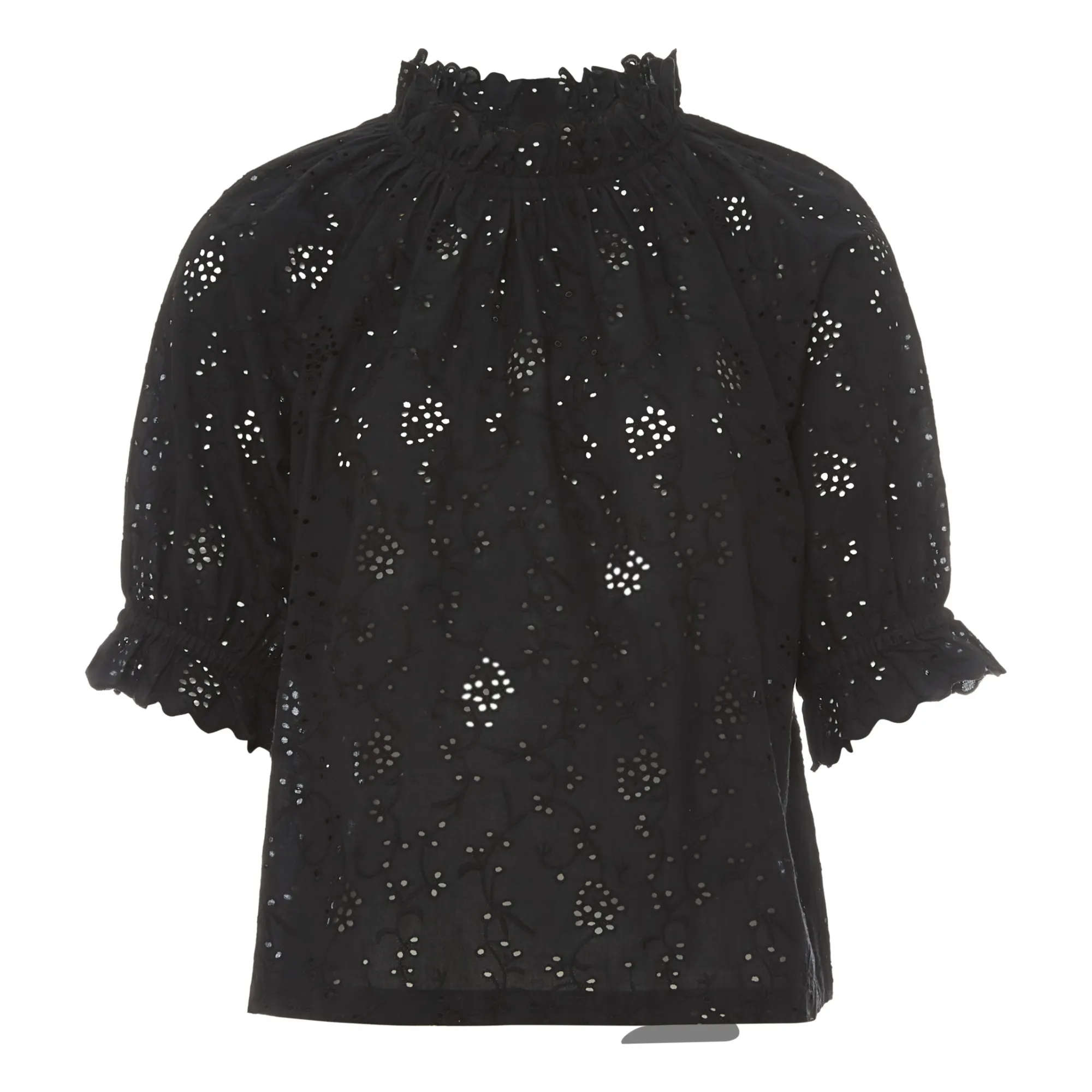 Blouse Bay Coton Bio | Noir- Image produit n°0
