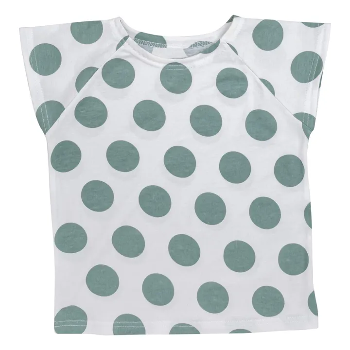 T-shirt Polka Dot | Blue Green- Product image n°0