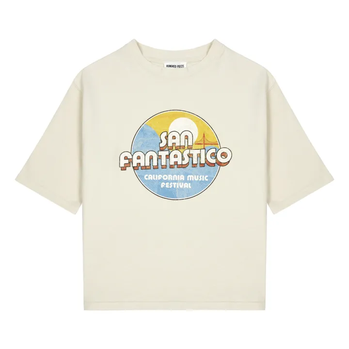 T-Shirt San Fantastico in cotone bio | Beige- Immagine del prodotto n°0