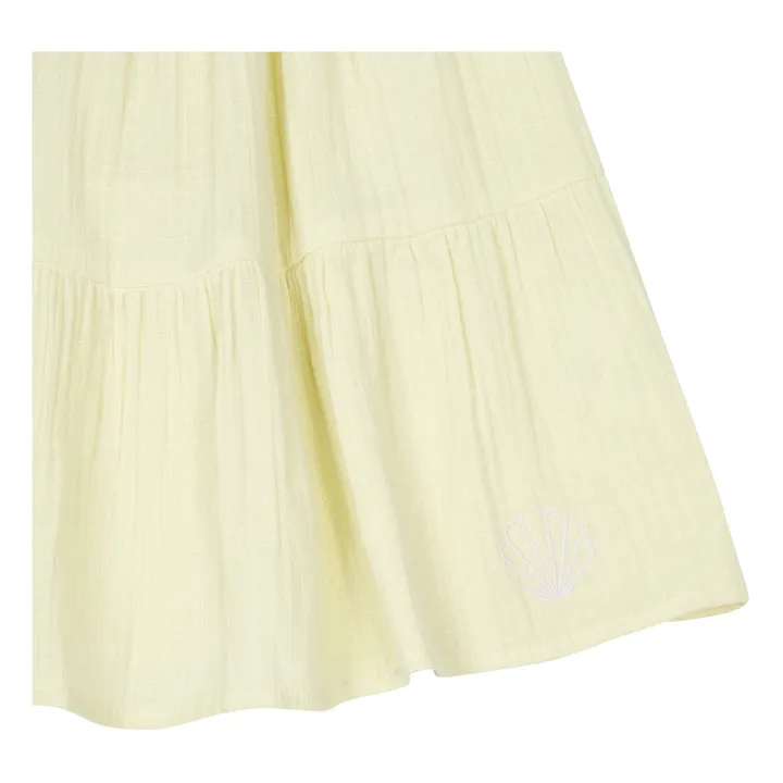 Kleid Baumwollgaze | Zitronengelb- Produktbild Nr. 1