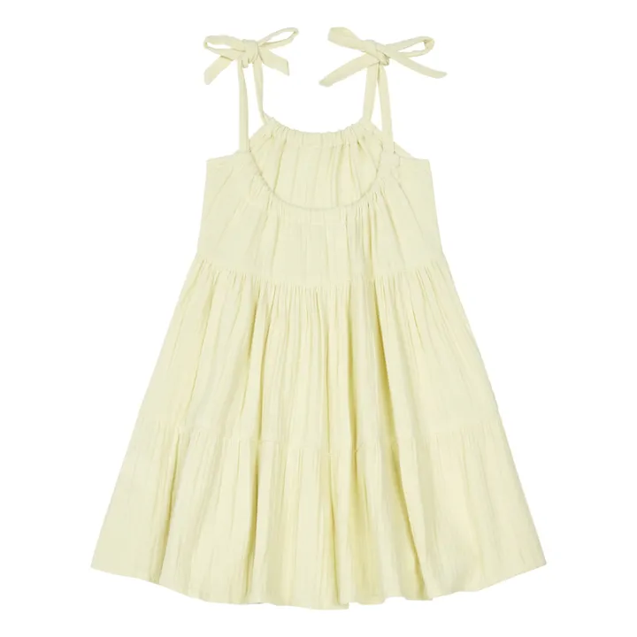 Kleid Baumwollgaze | Zitronengelb- Produktbild Nr. 2