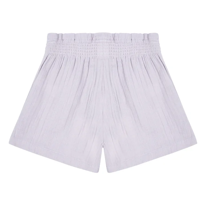 Organic Cotton Muslin Shorts | Lilac- Product image n°2