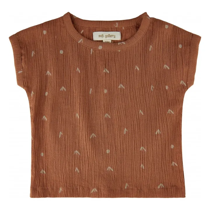 T-Shirt Huxley Coton Bio | Ocre- Image produit n°0