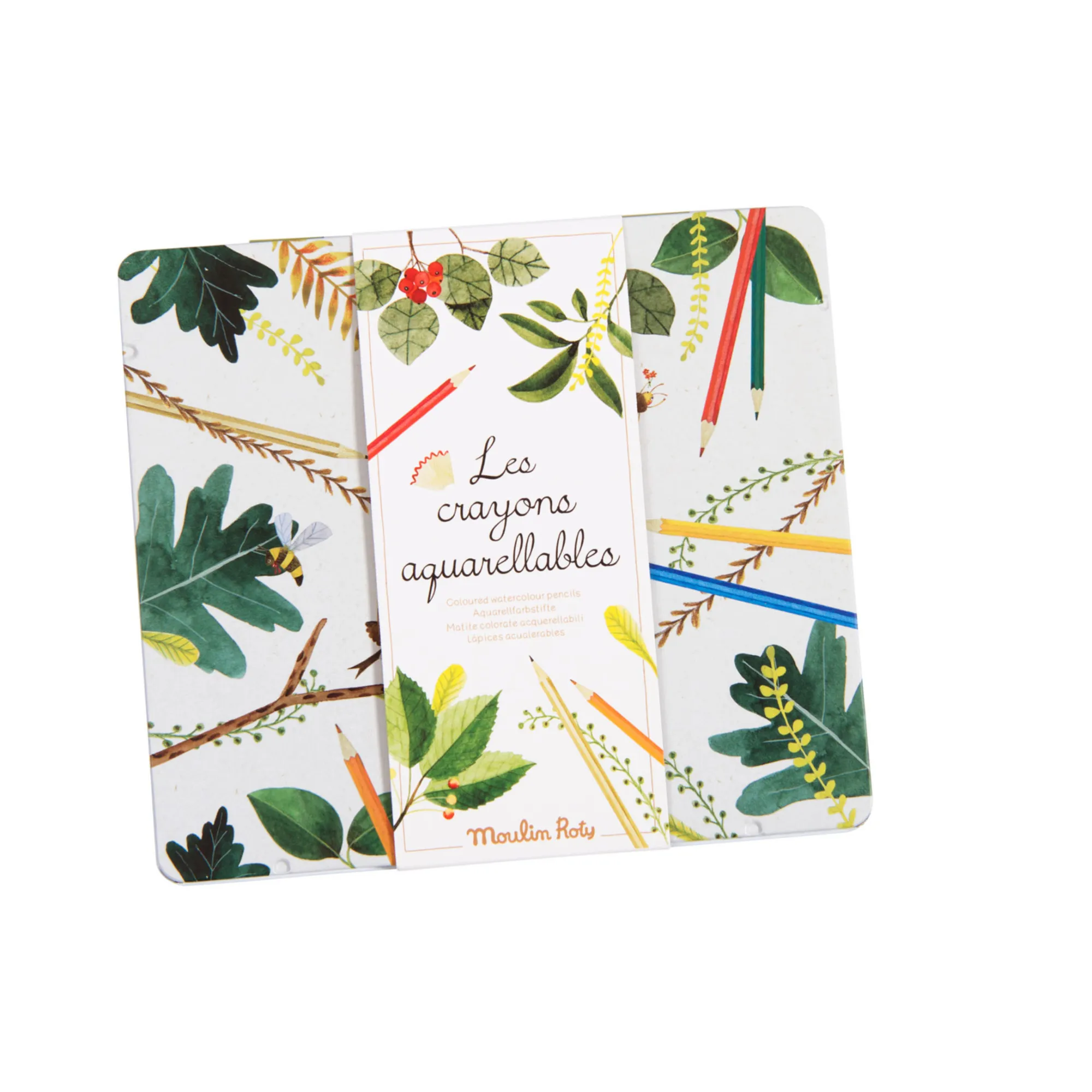 Moulin Roty Multicoloured Box Of 24 Water-Soluble Pencils