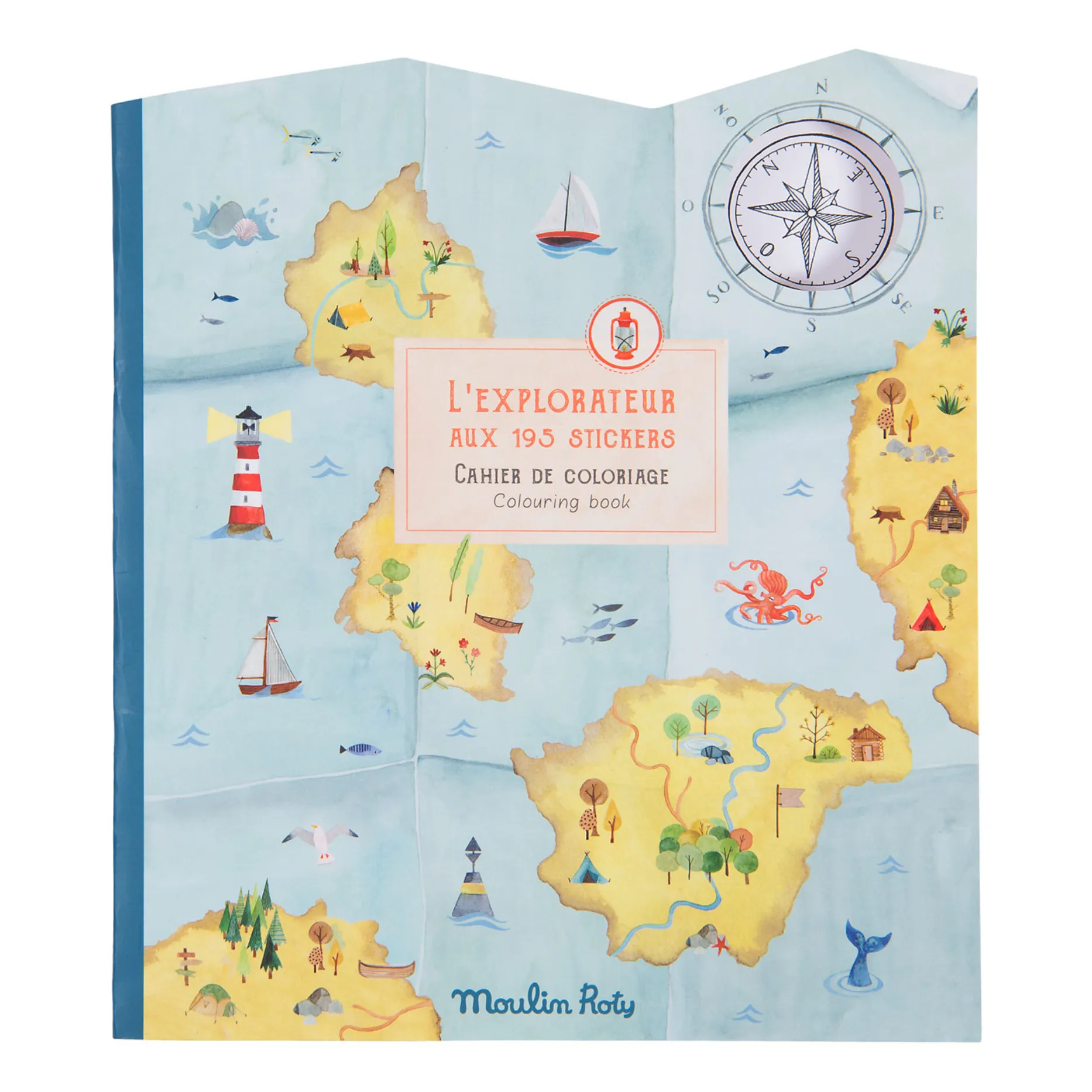 Moulin Roty Multicoloured The Explorer Sticker Book