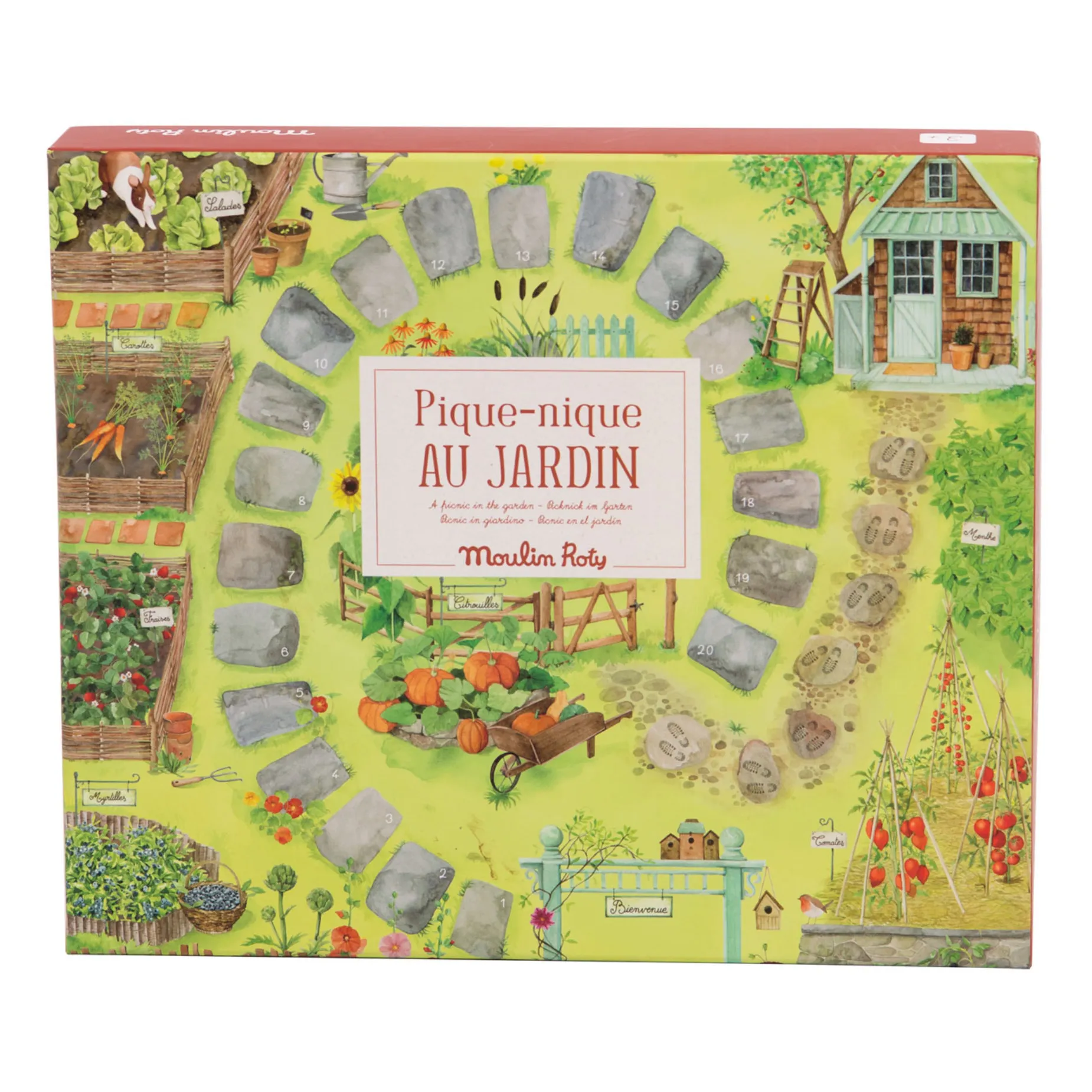 Moulin Roty Multicoloured Garden Picnic Game