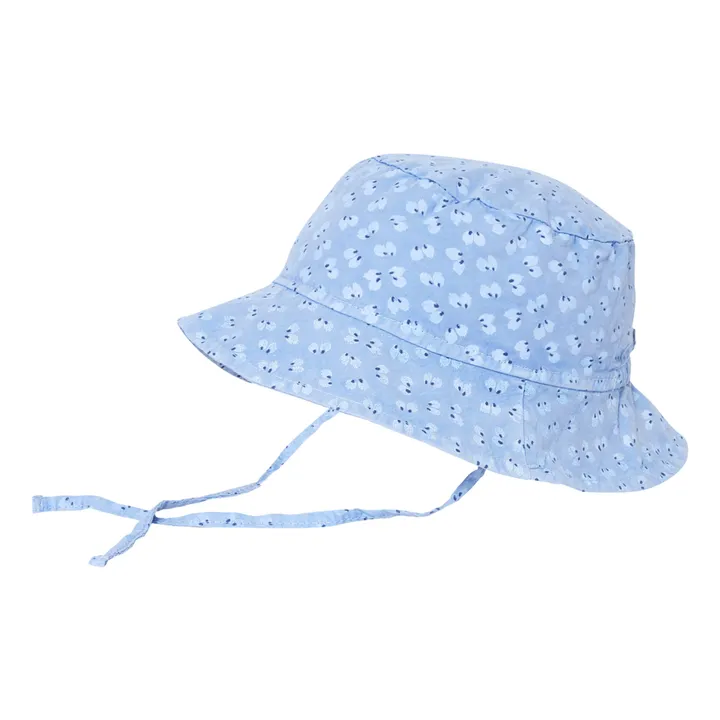 Sombrero algodón orgánico Flores | Azul- Imagen del producto n°1