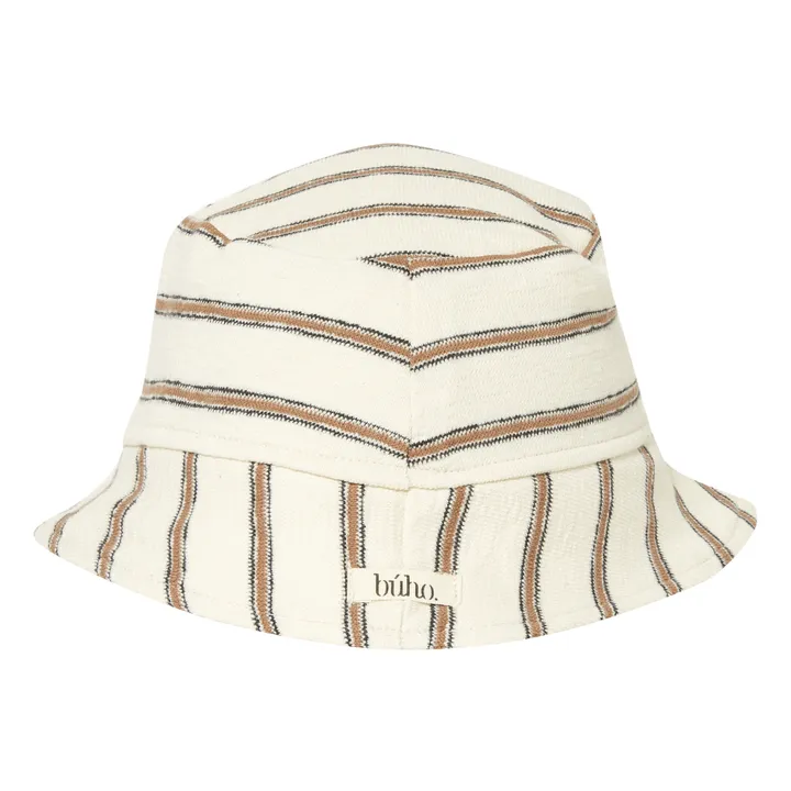 Organic Cotton Striped Hat  | Rust- Product image n°2